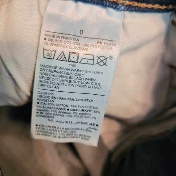 Old Navy Jeans Size 0 Rockstar Super Skinny High Rise Tummy Control Ripped NWT - Picture 5 of 10